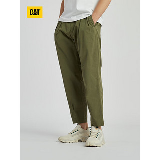 CAT卡特24春男士户外LOGO设计萝卜形长裤 绿色 32