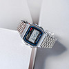 卡西欧（CASIO）经典复古小方块手表夜光电子小银表中性男女通用A159WA-N1