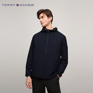 TOMMY HILFIGER【范丞丞同款防晒速干】夏季功能系列24男凉感吸湿夹克36998 藏青色DW5 M