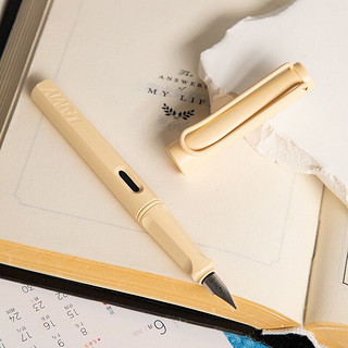 LAMY 凌美 钢笔safari狩猎系列墨水笔限量款签字笔 奶油白 EF尖