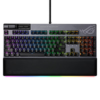 移动专享：ASUS 华硕 ROG Strix Flare II 动画 100% RGB 游戏键盘 - 热插拔,ROG NX 蓝色线性开关