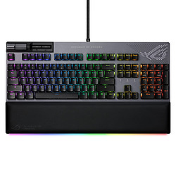 ASUS 华硕 ROG Strix Flare II 动画 100% RGB 游戏键盘 - 热插拔,ROG NX 蓝色线性开关