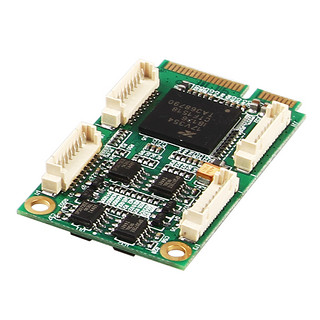 乐扩 MINIPCI-E转4口RS422/485串口卡9针COM接口扩展卡354芯片