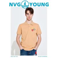 navigare 纳维凯尔 意大利小帆船YOUNG系列 春夏刺绣宽松男女短袖Polo
