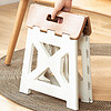 sungsa日本加厚折叠凳便携式小凳子小板凳家用折叠椅小椅子洗澡户外马扎 折叠凳 小号-卡其
