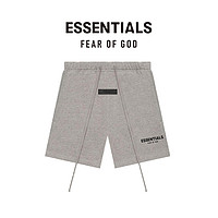 FEAR OF GOD ESSENTIALS 植绒LOGO系列棉质短裤CLASSIC美式高街潮牌经典简约大气时尚 深燕麦色 XS