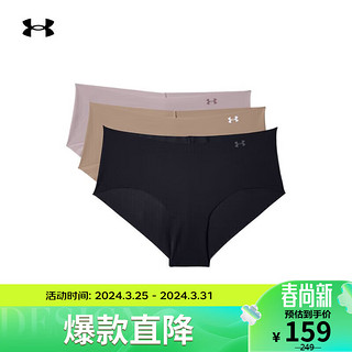 安德玛 UNDERARMOUR）春夏Stretch女子训练运动内裤-3条装1325616 混色004 M