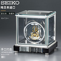 SEIKO日本精工高端时钟日本手工打造收藏艺术品表水晶玻璃座钟