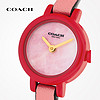 COACH 蔻驰 GRACIE系列皮表带珍珠母贝表盘石英机芯欧美腕表
