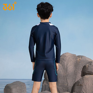 361°儿童泳衣青少年男孩长袖防晒分体速干游泳衣中大童泳裤套装
