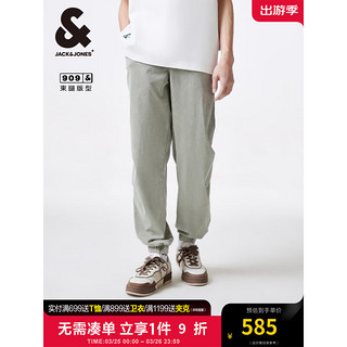 杰克·琼斯（JACK&JONES）夏膝盖3D剪裁设计时尚简约舒适九分裤束脚牛仔裤男裤224232006 E18 豆沙色 常规 175/80A/MR