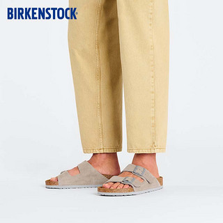 BIRKENSTOCK勃肯软木拖鞋女款双带拖鞋Arizona系列 灰色/石头灰窄版1027687 39