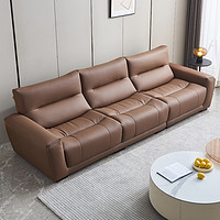 布雷尔 意式极简真皮沙发头层牛皮客厅组合现代简约2023新款皮沙发