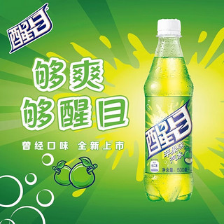 可口可乐 醒目 苹果味汽水 500ml/瓶 碳酸饮料 果味饮料怀旧老汽水 【500ml*12瓶】