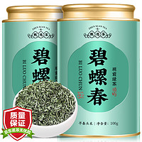 东方大师绿茶 碧螺春茶叶明前2023新茶花果香浓香罐装100g