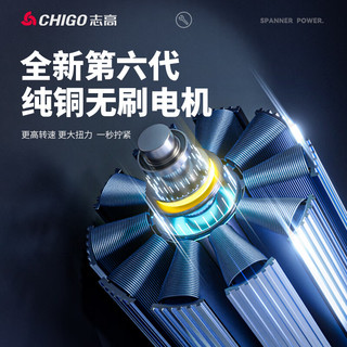 志高（CHIGO）无刷起子机锂电充电钻起拧手电钻扳手电动螺丝刀电动工具批头 16.8V无刷起子机两电一充+配件