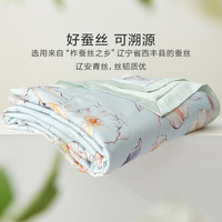罗莱生活 LUOLAI 家纺天丝莱赛尔棉100%蚕丝夏被可水洗可机洗夏凉被子空调被