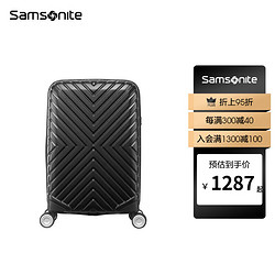 Samsonite 新秀丽 拉杆箱轻盈旅行箱 大容量旅行箱拉杆箱 06Q 黑色 20英寸