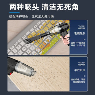INN PIG 车载吸尘器大吸力无线充电家用车内小型手持式便携式 吹吸两用车载吸尘器