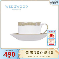 WEDGWOOD 威基伍德王薇薇VeraWang金色蕾丝杯碟骨瓷咖啡杯咖啡碟茶杯碟 金色蕾丝杯碟