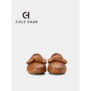 colehaan/歌涵 女鞋英伦风乐福鞋 24年春夏一脚蹬懒人鞋浅口单鞋女W30214 棕色-W30214 37.5