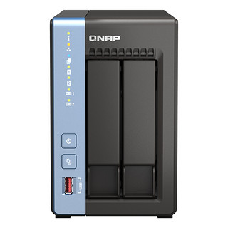 QNAP 威联通 nas网络存储服务器TS-264C-8G家用四核intel内置双M.2插槽双2.5G网口NAS私有云网盘