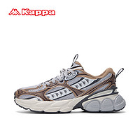 卡帕（Kappa）老爹鞋男子运动鞋春季复古时尚跑步鞋 冷灰色 41 