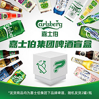 Carlsberg 嘉士伯 集团品牌啤酒盲盒2罐/瓶随机发货 临期