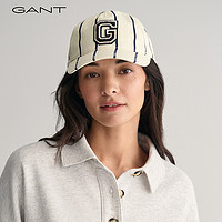GANT甘特2024春夏女士潮流时尚字母刺绣棒球帽4900088 130奶油白 ONE SIZE