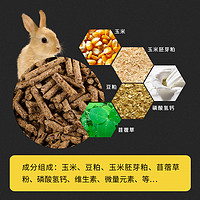 网牧 宠物兔粮20斤成兔幼兔粮食豚鼠粮荷兰猪食物兔子饲料大袋10kg