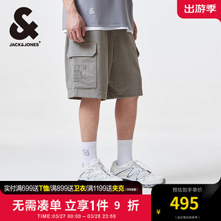 杰克琼斯 杰克·琼斯（JACK&JONES）NBA联名掘金队夏季知更鸟灰肌理感面料男士休闲短裤22429F001 E40 知更鸟灰 E40 知更鸟灰 175/80A/MR