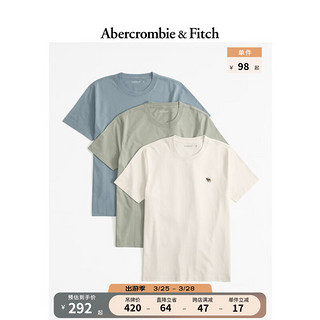 3件装小麋鹿纯色短袖T恤 358480-1