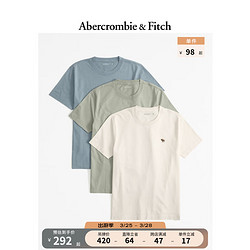 Abercrombie & Fitch 3件装小麋鹿纯色短袖T恤 358480-1