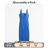 ABERCROMBIE & FITCH女装 24春夏  弹力时尚中长款直筒连衣裙 359248-1 蓝色 XXS/150