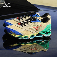 Mizuno 美津浓 24新款 永井博联名跑鞋WAVE PROPHECY LS HIROSHI NAGAI 01/沙色/红色/蓝色 41