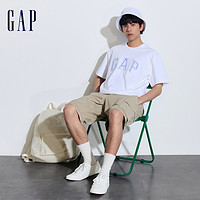 Gap 盖璞 男女装2024夏季新款纯棉字母logo圆领短袖T恤百搭上衣892185