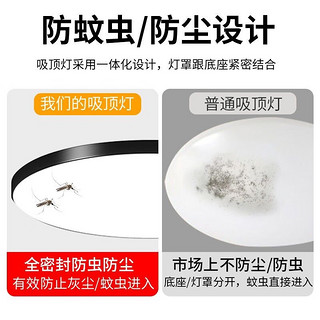 卡特加特吸顶灯led简约现代卧室客厅走廊高亮玄关超薄吸顶灯具 高透白光12w（23cm 适用3-5平）