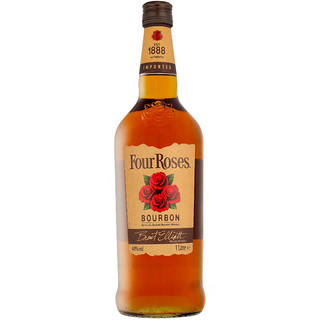 四玫瑰（Four Roses） 黄标波本威士忌 1000ML 洋酒