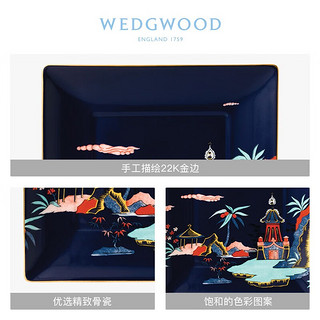 WEDGWOOD威基伍德漫游美境蓝塔物语14.5cm骨瓷方盘礼盒 漫游美境蓝塔物语方盘 1个 14.5cm