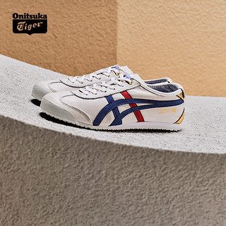 Onitsuka Tiger鬼塚虎经典男女鞋时尚百搭休闲运动小白鞋MEXICO 66™ D507L 白色/深蓝色(1183B511-100) 38