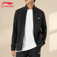 李宁（LI-NING）男秋冬款外套休闲运动服拉链跑步户外上衣