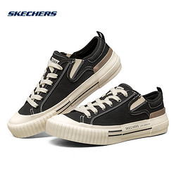 SKECHERS 斯凯奇 女鞋春夏季新款复古饼干板鞋低帮帆布鞋休闲小白鞋