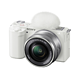 出行好物、PLUS会员：SONY 索尼 ZV-E10 APS-C画幅 微单相机 白色 E PZ 16-50mm F3.5 OSS 变焦镜头 单头套机