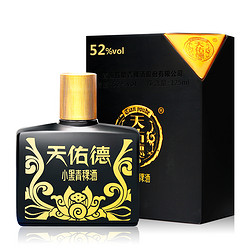 Tian youde 天佑德 小黑青稞酒 52度清香型白酒125mL*4瓶 送兽首酒杯1个