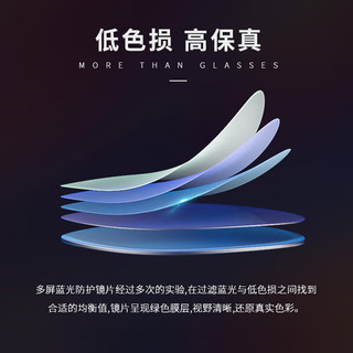 潮库 D092砂黑 万新1.67防蓝光 非球面树脂镜片镜架套装