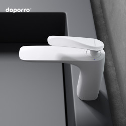 doporro 德国doporro北欧防溅冷热水龙头卫生间台上盆浴室家用面盆铜龙头