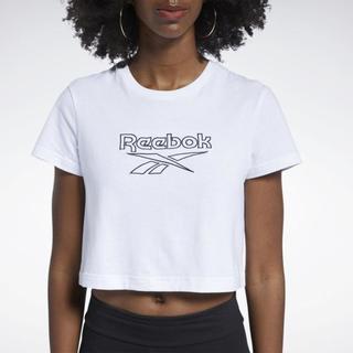 女子TEE经典基础LOGO款休闲短款圆领短袖T恤