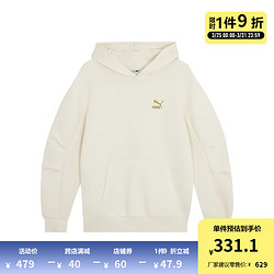 PUMA 彪马 男女同款休闲连帽卫衣 BZ GRAPHICS HOODIE 625255 白色-65 M(175/96A)