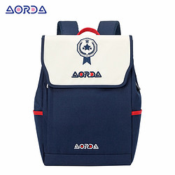 AORDA 奥尔达 海军风书包女初中生高中学生双肩包新款小众设计背包