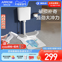 ARROW 箭牌卫浴 家用蹲便器水箱整套装陶瓷防臭蹲坑大便器AE5006CG